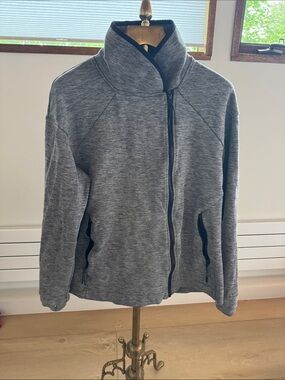 Women's Grey Heather Zip-Up Jacket
